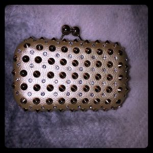 Bre MMS Design Studio gold Clutch purse